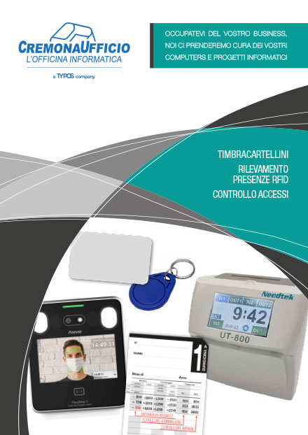 Copertina Catalogo TIMBRACARTELLINI – RILEVAMENTO PRESENZE RFID – CONTROLLO ACCESSI
