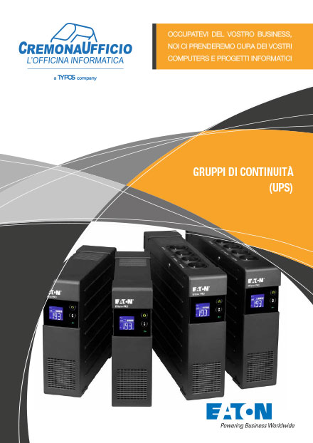 Copertina Catalogo UPS – Gruppi di Continuità